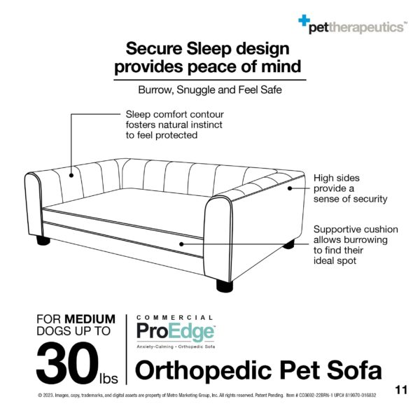 MEDIUM Orthopedic Pet Sofa (up to 30lbs) 11