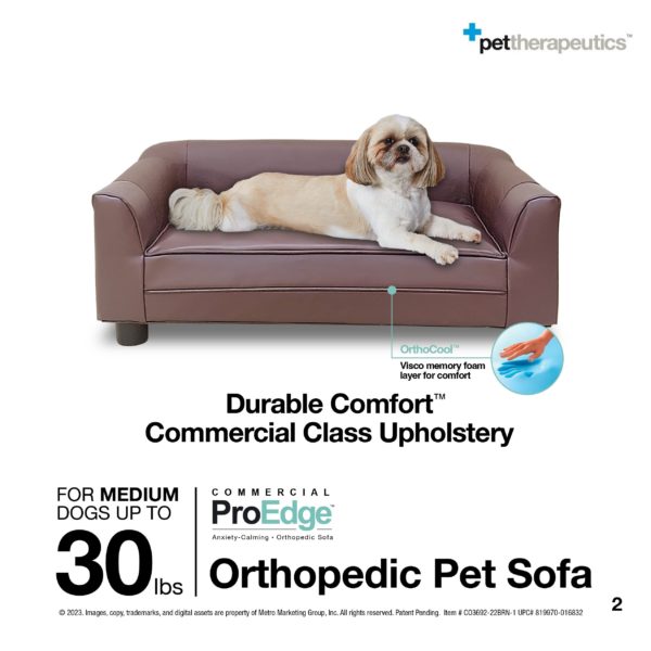 MEDIUM Orthopedic Pet Sofa (up to 30lbs) 02