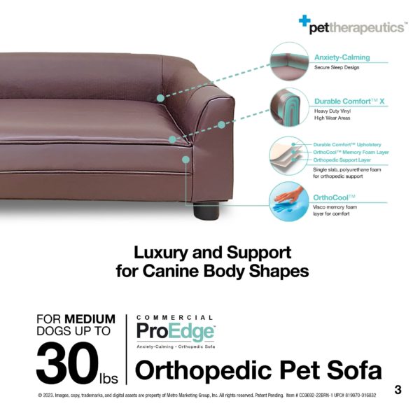 MEDIUM Orthopedic Pet Sofa (up to 30lbs) 03