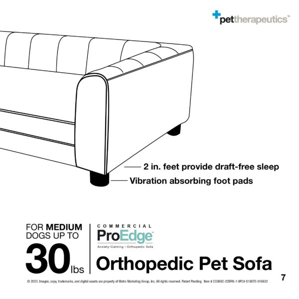 MEDIUM Orthopedic Pet Sofa (up to 30lbs) 07
