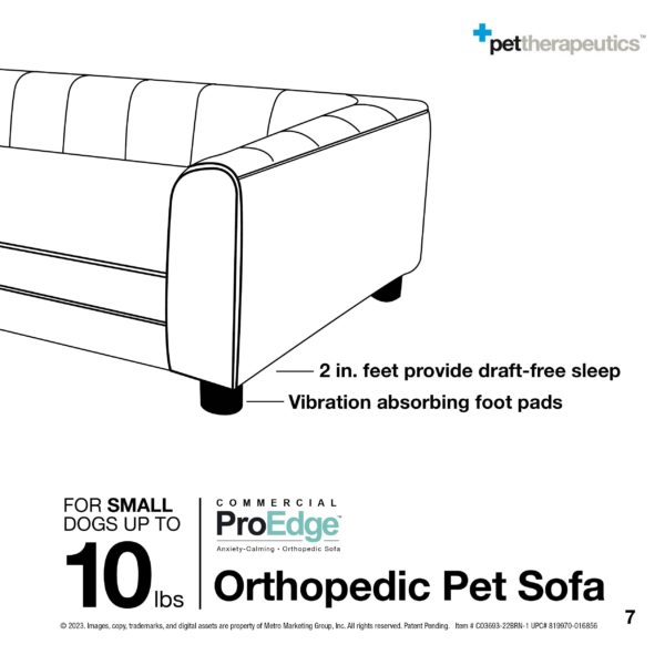 SMALL Orthopedic Pet Sofa (up to 10lbs) 07