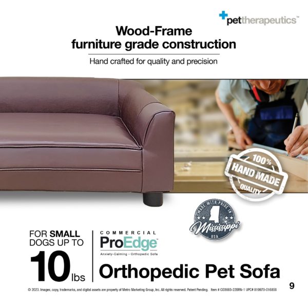 SMALL Orthopedic Pet Sofa (up to 10lbs) 09