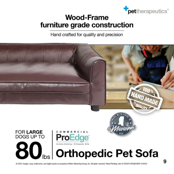 LARGE Orthopedic Pet Sofa for Dogs Up to 80lbs 08