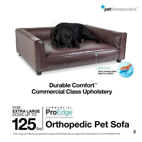 EXTRA LARGE Orthopedic Pet Sofa for Dogs up to 125lbs 01
